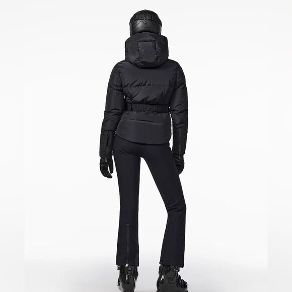 Goldbergh Lou Ski Jacket Black Waterproof Belted Down NWT US 8 (Runs Small) - Picture 4 of 13